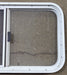 Used White Radius Opening Window : 29 1/2" W x 17 1/2" H x 1 7/8" D - Young Farts RV Parts