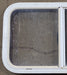 Used White Radius Opening Window : 29 1/2" W x 17 1/2" H x 1 7/8" D - Young Farts RV Parts
