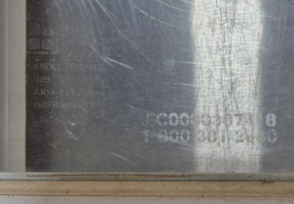 Used White Radius Opening Window : 29 1/2" W x 17 1/2" H x 1 7/8" D