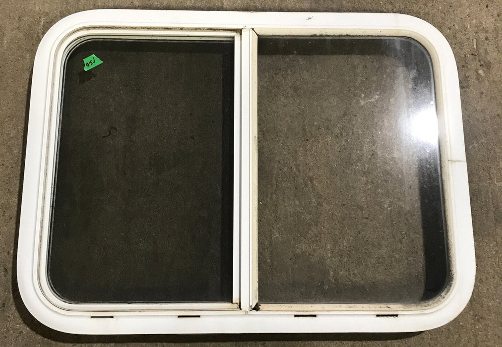 Used White Radius Opening Window : 29 1/2" W x 21 1/2" H x 1 7/8" D