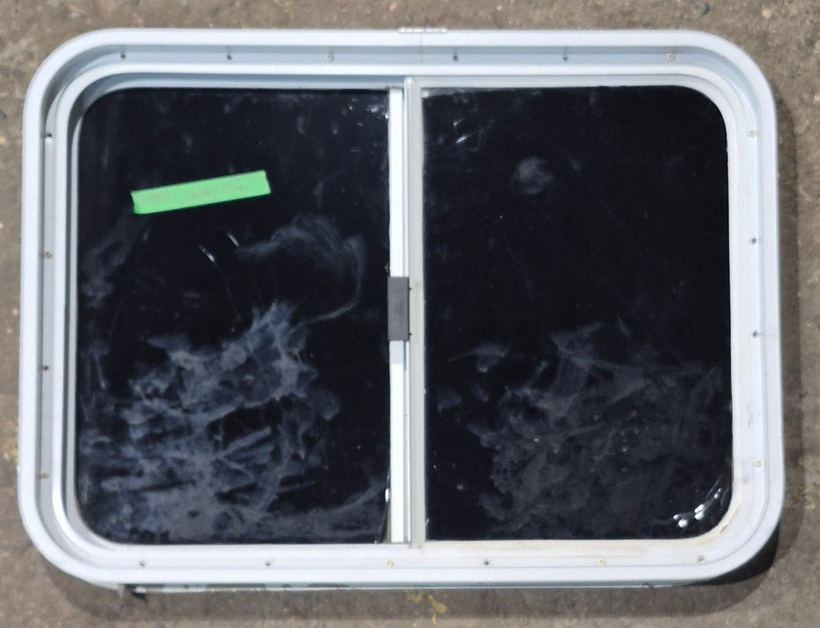 Used White Radius Opening Window : 29 1/2" W x 21 1/2" H x 1 7/8" D