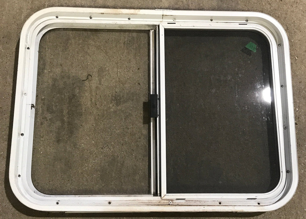 Used White Radius Opening Window : 29 1/2" W x 21 1/2" H x 1 7/8" D