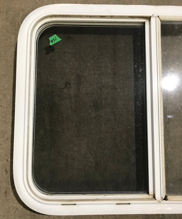 Used White Radius Opening Window : 29 1/2" W x 21 1/2" H x 1 7/8" D
