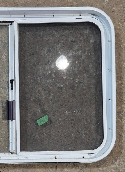 Used White Radius Opening Window : 29 1/2" W x 21 1/2" H x 2" D