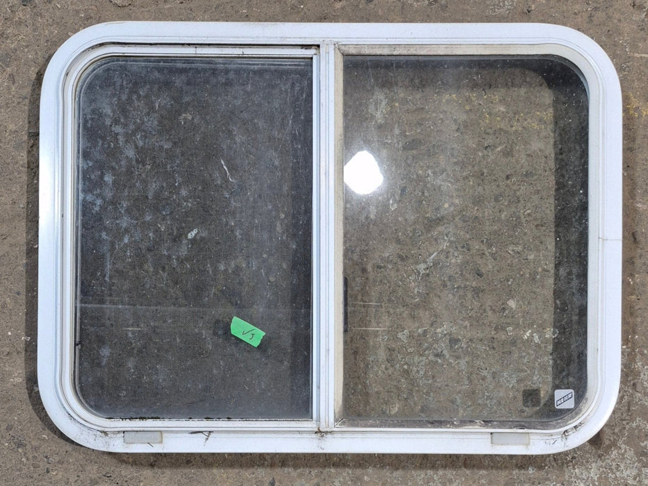 Used White Radius Opening Window : 29 1/2" W x 21 1/2" H x 2" D