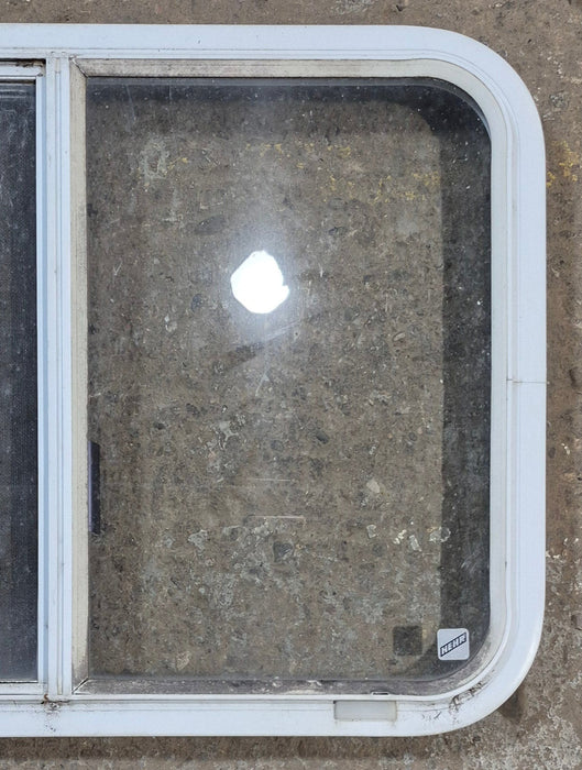 Used White Radius Opening Window : 29 1/2" W x 21 1/2" H x 2" D