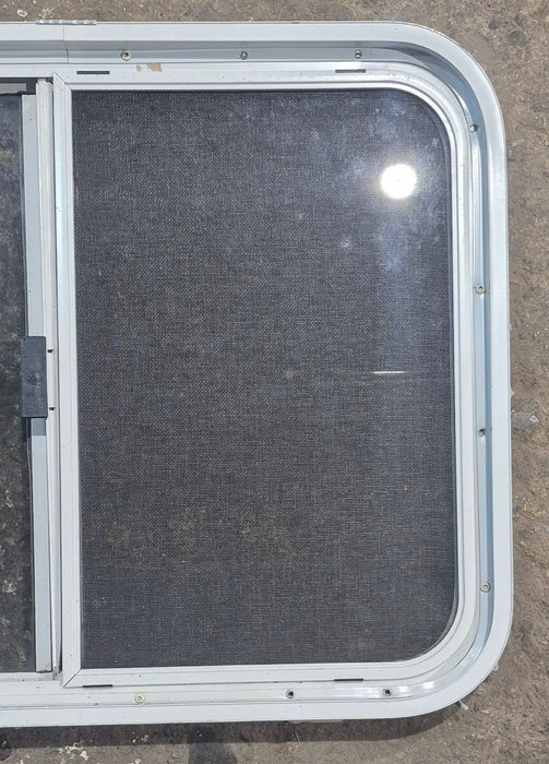 Used White Radius Opening Window : 29 1/2" W x 21 1/4" H x 1 7/8" D
