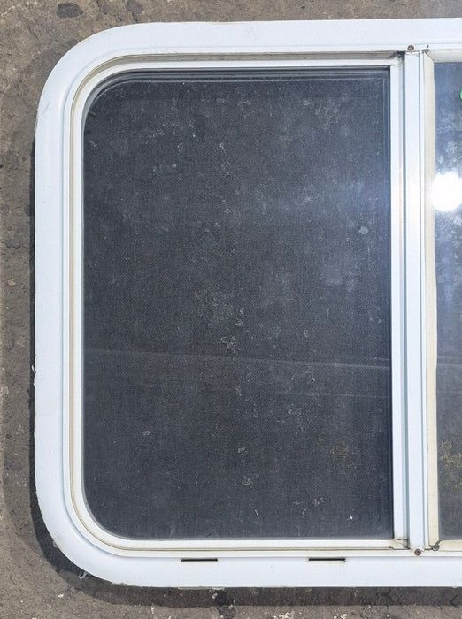 Used White Radius Opening Window : 29 1/2" W x 21 1/4" H x 1 7/8" D