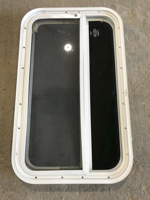 Used White Radius Opening Window : 29 1/4" W X 17 1/4" H X 2" D