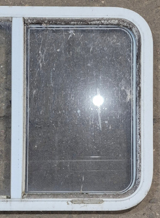 Used White Radius Opening Window : 29 1/4" W x 21 1/2" H x 1 1/4" D