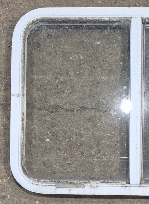 Used White Radius Opening Window : 29 1/4" W x 21 1/2" H x 1 1/4" D