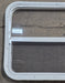 Used White Radius Opening Window : 29 1/4" W x 21 1/4" H x 1 3/4" D - Young Farts RV Parts