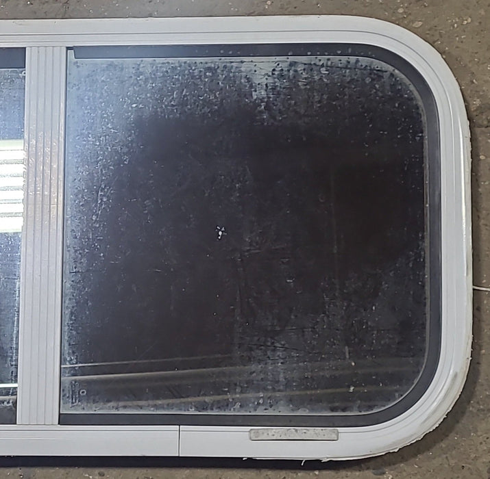 Used White Radius Opening Window : 30" W x 15" H x 1 1/8" D