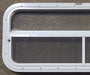 Used White Radius Opening Window : 35 1/2" W x 14 1/2" H x 1 3/8" D - Young Farts RV Parts