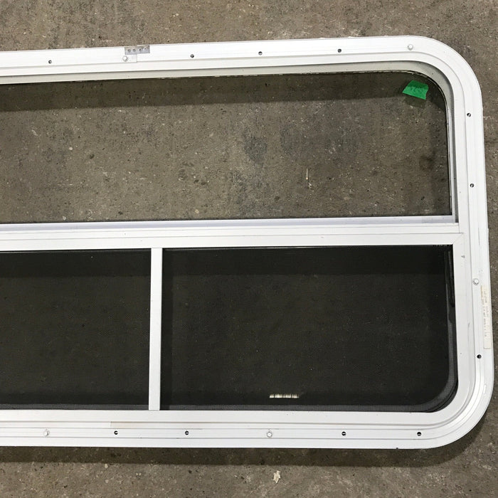 Used White Radius Opening Window : 35 1/2" W x 21 1/2" H x 1 1/2" D