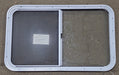 Used White Radius Opening Window : 35 1/2" W x 21 1/2" H x 1 1/4" D - Young Farts RV Parts