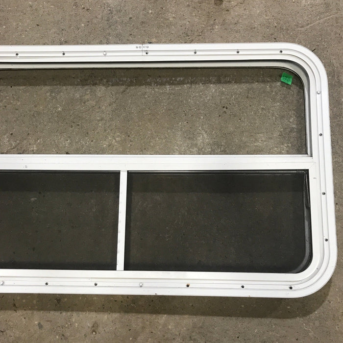 Used White Radius Opening Window : 35 1/2" W x 21 1/2" H x 1 7/8" D