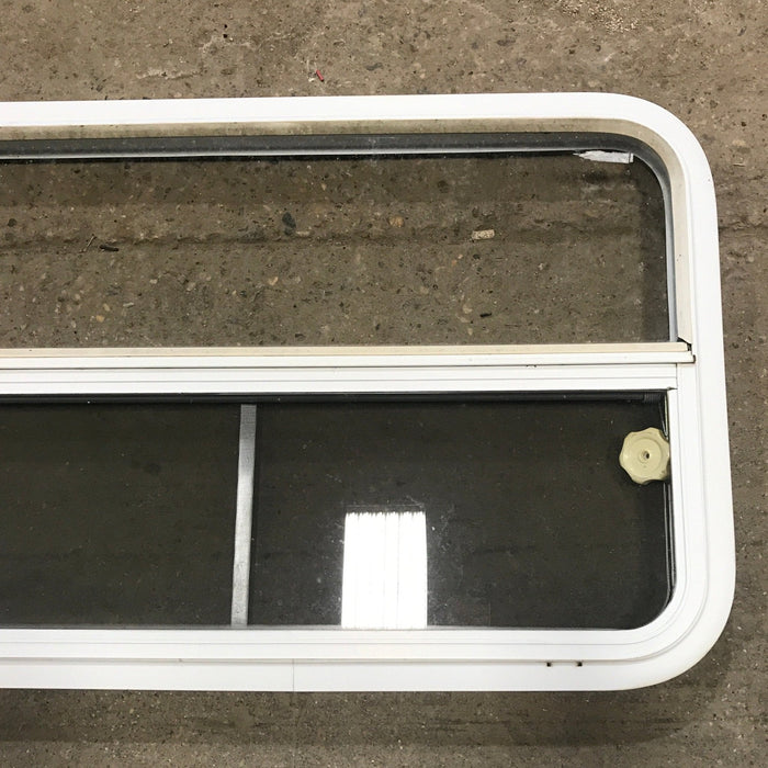 Used White Radius Opening Window : 35 1/2" W x 21 1/2" H x 1 7/8" D
