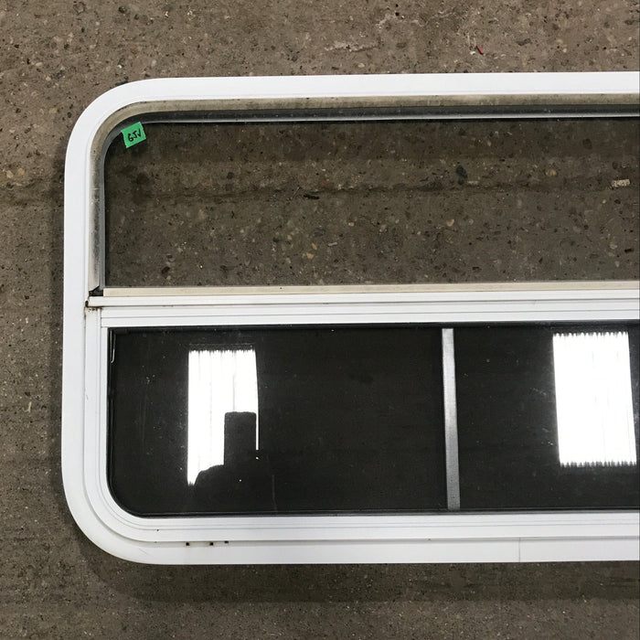Used White Radius Opening Window : 35 1/2" W x 21 1/2" H x 1 7/8" D