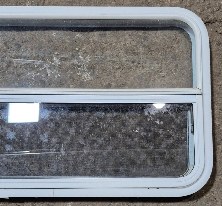 Used White Radius Opening Window : 35 1/2" W x 21 1/4" H x 1 1/8" D