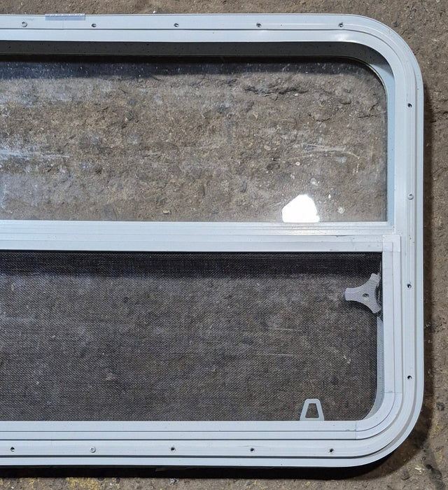 Used White Radius Opening Window : 35 1/2" W x 21 1/4" H x 1 1/8" D
