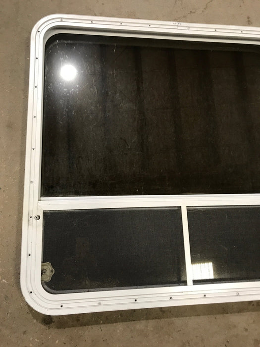 Used White Radius Opening Window : 35 1/2" W x 35 1/2" H x 1 7/8" D