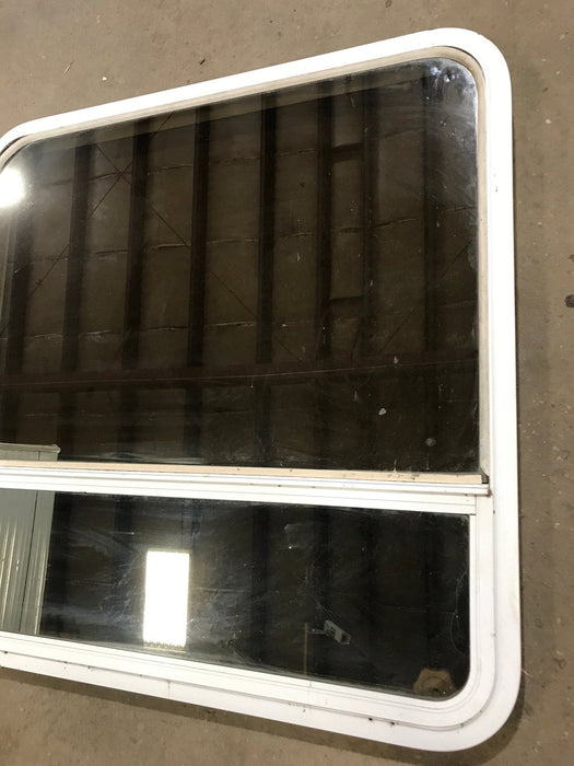 Used White Radius Opening Window : 35 1/2" W x 35 1/2" H x 1 7/8" D