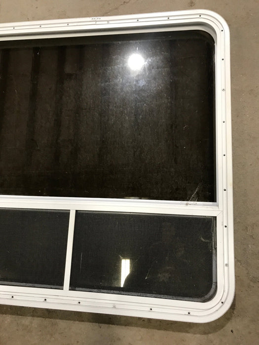 Used White Radius Opening Window : 35 1/2" W x 35 1/2" H x 1 7/8" D
