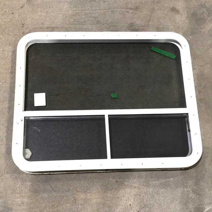 Used White Radius Opening Window : 35 1/2" x 28 1/2 x 2" D