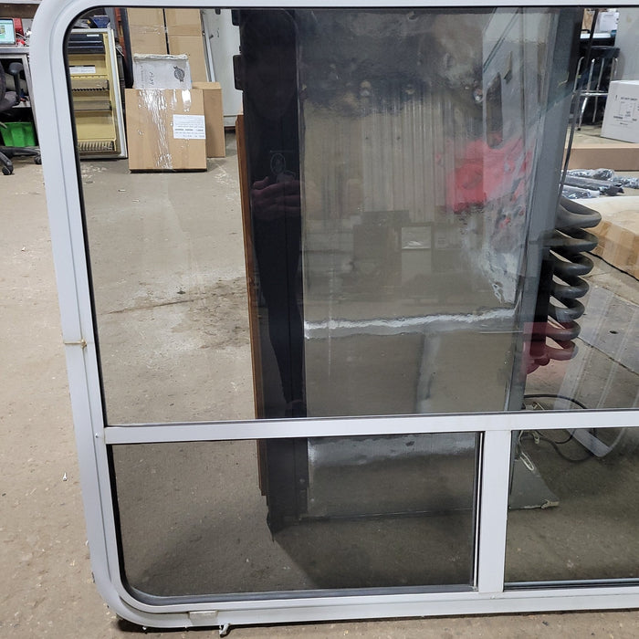 Used White Radius Opening Window : 35 3/4" H X 48 1/2" W X 2" D