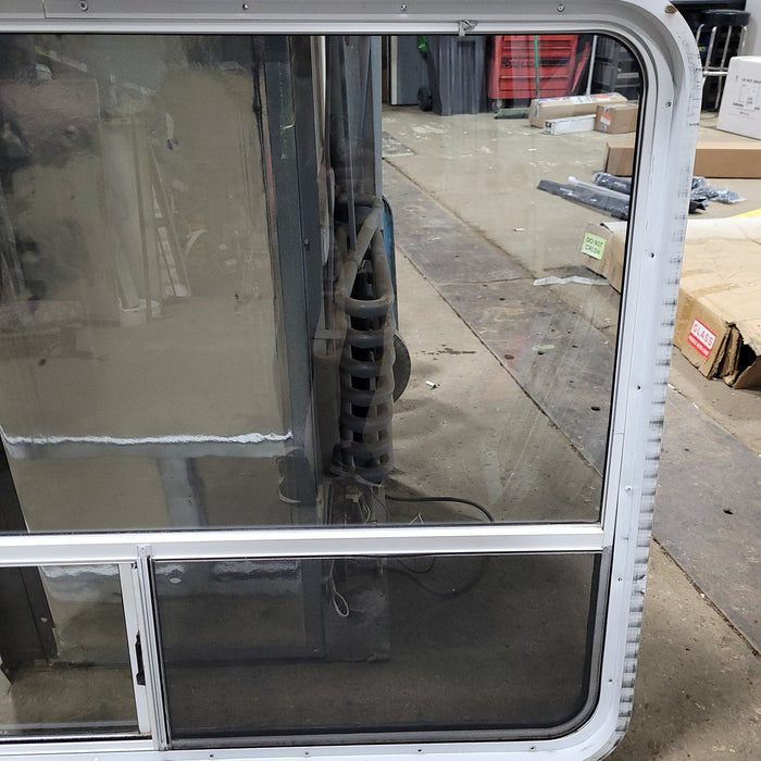 Used White Radius Opening Window : 35 3/4" H X 48 1/2" W X 2" D
