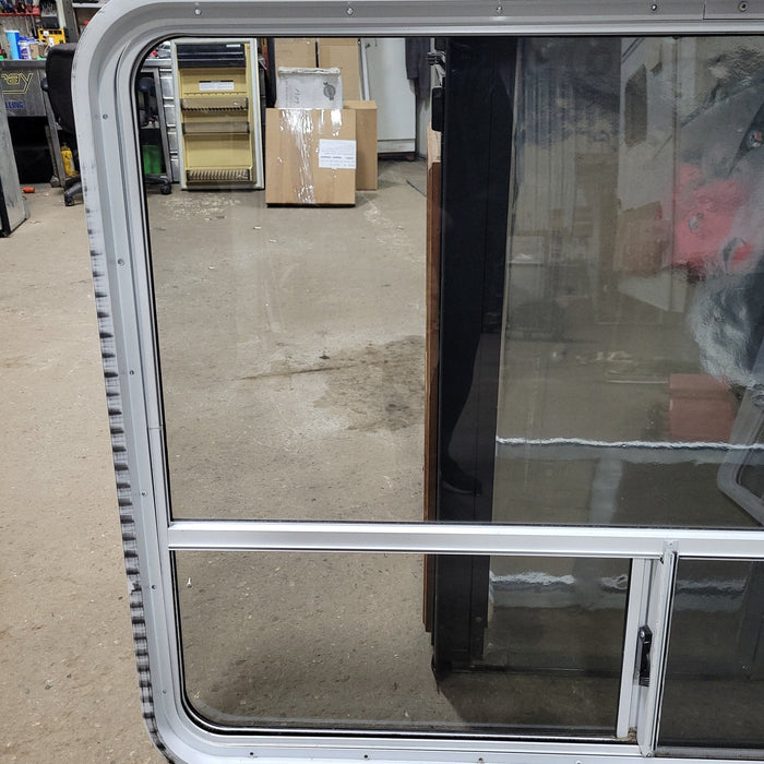 Used White Radius Opening Window : 35 3/4" H X 48 1/2" W X 2" D