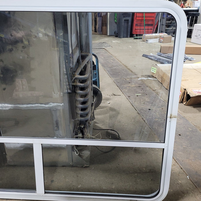 Used White Radius Opening Window : 35 3/4" H X 48 1/2" W X 2" D