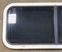 Used White Radius Opening Window : 36 1/4" W X 14 3/4" H X 1 7/8" D - Young Farts RV Parts