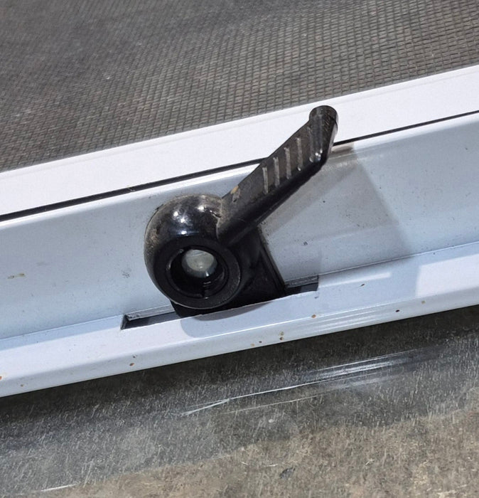 Used White Radius Opening Window : 36 1/4" W x 19 3/4" H x 1 3/4" D