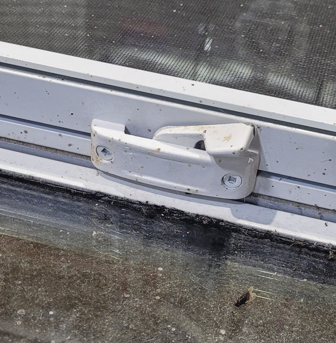 Used White Radius Opening Window : 36" W x 17 1/2" H x 1 7/8" D