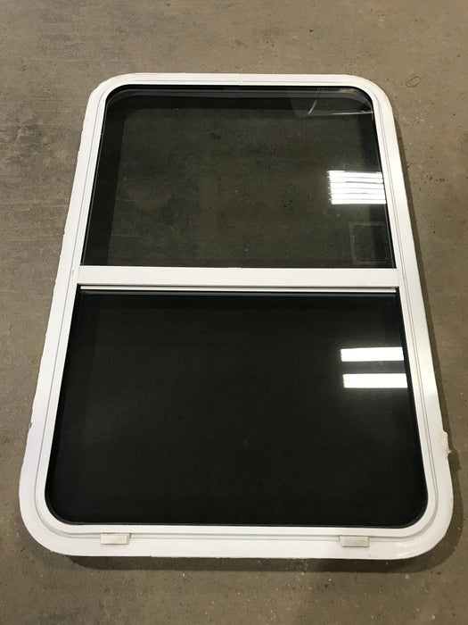 Used White Radius Opening Window : 39 1/2" W x 26 1/4" H x 2" D