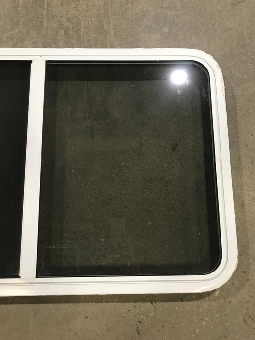 Used White Radius Opening Window : 39 1/2" W x 26 1/4" H x 2" D