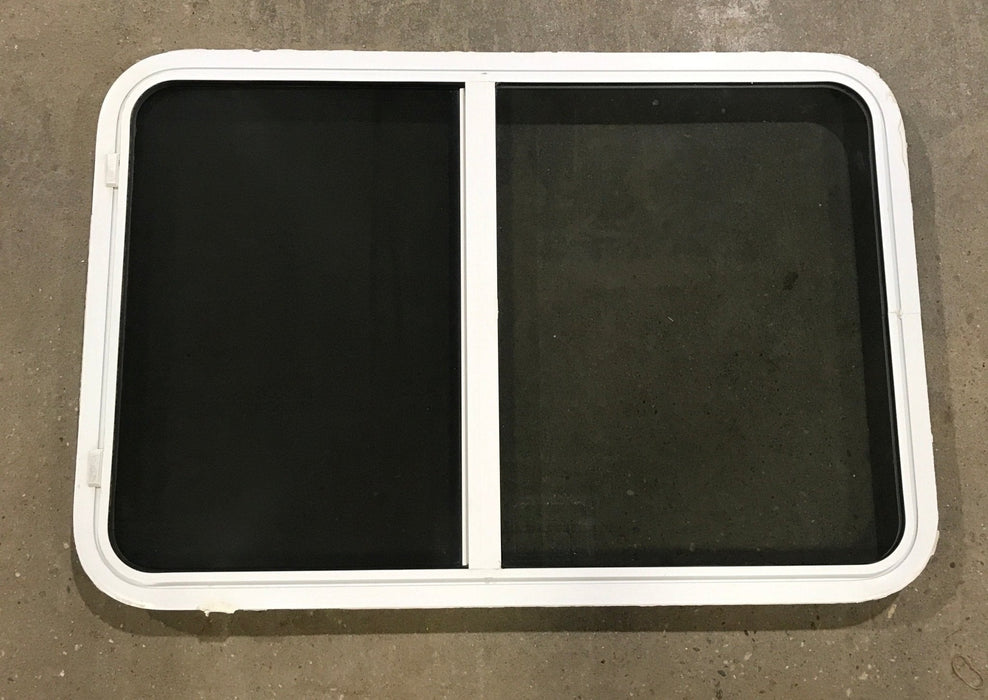 Used White Radius Opening Window : 39 1/2" W x 26 1/4" H x 2" D