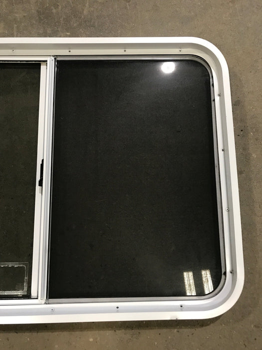 Used White Radius Opening Window : 39 1/2" W x 26 1/4" H x 2" D