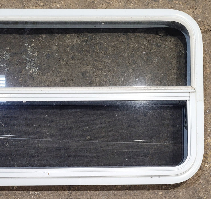 Used White Radius Opening Window : 41 1/2" W x 21 1/4" H x 1 3/4" D