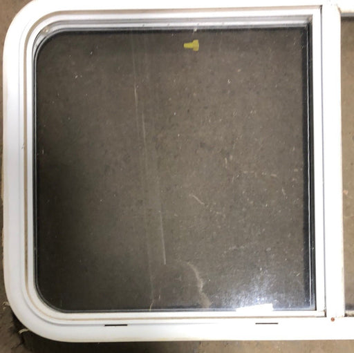 Used White Radius Opening Window : 41 1/2 X 21 1/4 X 2" D - Young Farts RV Parts