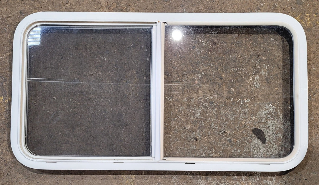 Used White Radius Opening Window : 41 1/4" W x 21 1/2" H x 1 3/4" D