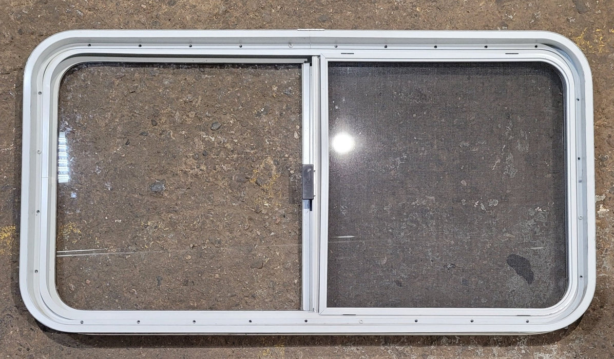 Used White Radius Opening Window : 41 1/4" W x 21 1/2" H x 1 3/4" D