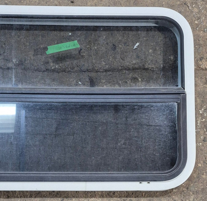 Used White Radius Opening Window : 41 1/4" W x 21 1/4" H x 1 3/4" D