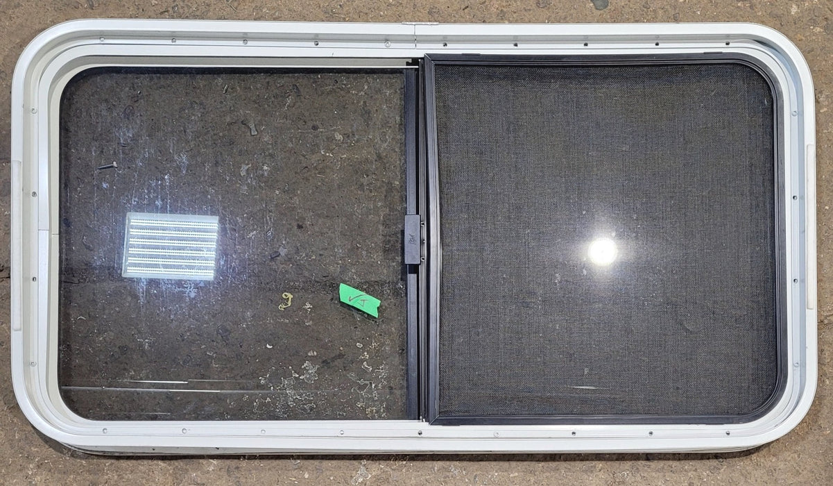 Used White Radius Opening Window : 41 1/4" W x 21 1/4" H x 1 5/8" D