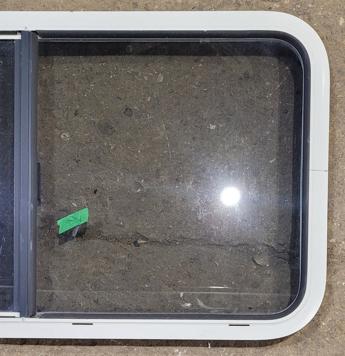 Used White Radius Opening Window : 41 1/4" W x 21 1/4" H x 1 5/8" D