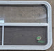 Used White Radius Opening Window : 41 1/4" W x 21 1/4" H x 1 7/8" D - Young Farts RV Parts