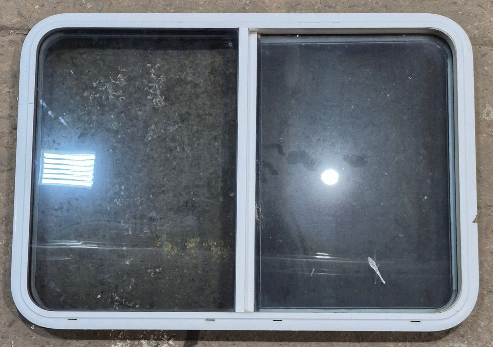 Used White Radius Opening Window : 41 1/4" W x 28 3/4" H x 1 7/8" D