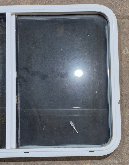 Used White Radius Opening Window : 41 1/4" W x 28 3/4" H x 1 7/8" D